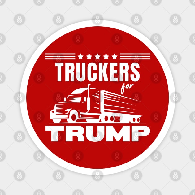 Truckers For Trump Magnet by Etopix